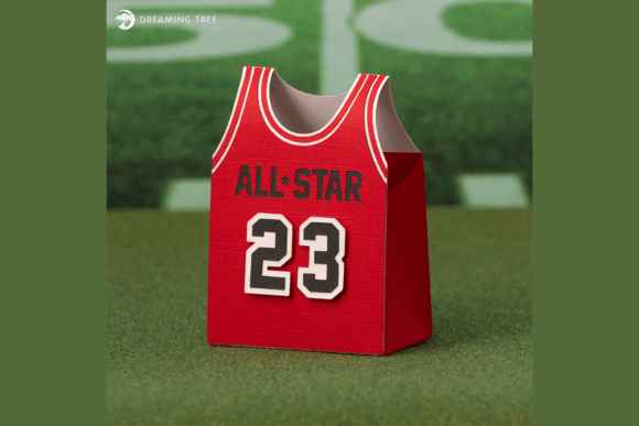 Basketball Jersey Treat Box SVG: 3D SVG for Sports Sellers
