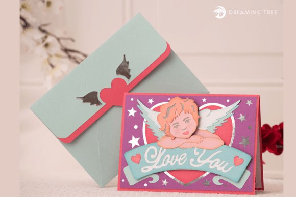 Cupid Love Card SVG: A 3D SVG for Valentine S Day