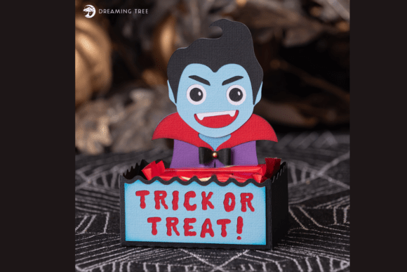 Dracula Treat Holder SVG: A Spooky 3D Halloween Hit