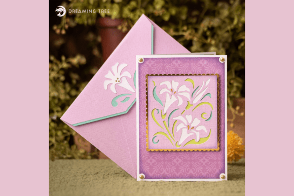 Elegant 3D SVG Easter Lilies for Spring Branding