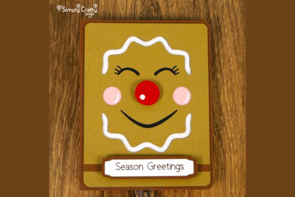 Happy Gingerbread Card SVG: A 3D Christmas Gem