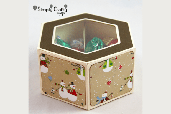 Hexagon Candy Box: 3D SVG for Unique Gift Boxes