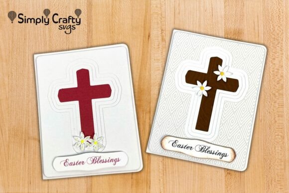 Layered Cross Card: A 3D SVG for Easter Sales
