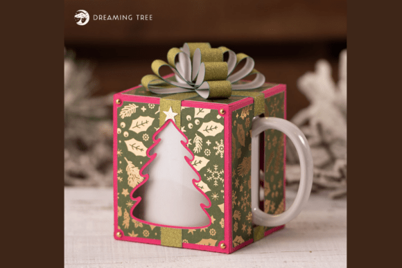 Merry Mug Box SVG: A Festive 3D SVG for Christmas