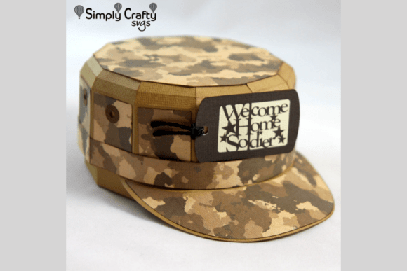 Military Fatigue Hat SVG: A 3D SVG for Independence Day