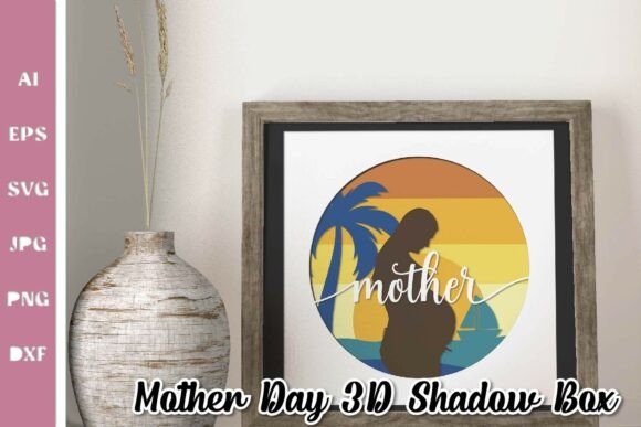 Mother's Day 3D SVG: Sunset Silhouette Review