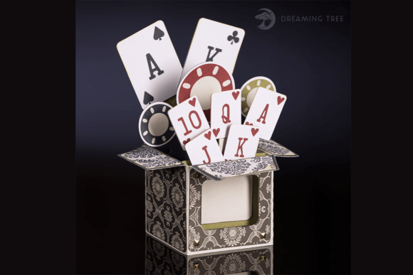 Poker Box Card SVG: A Dynamic 3D SVG for Objects