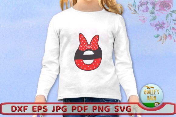 Polka-dot Monogram Greek Letter Theta for 3D SVG Birthdays
