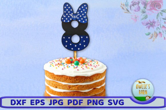 Polka-dot Number 8: A Designer's Take on Layered Birthday AppliquΓ©