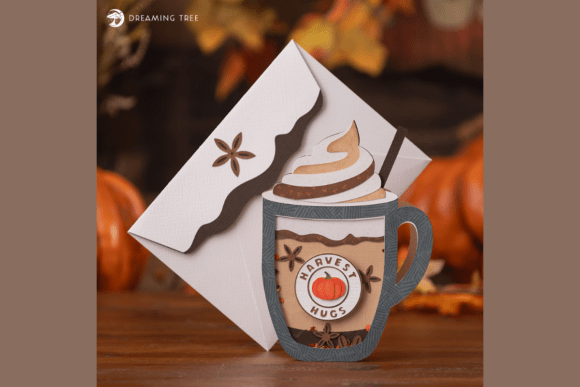 Pumpkin Spice Shaker Card SVG: A 3D SVG for Thanksgiving