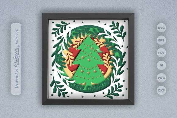 Review: 3D SVG Christmas Tree Papercut Asset