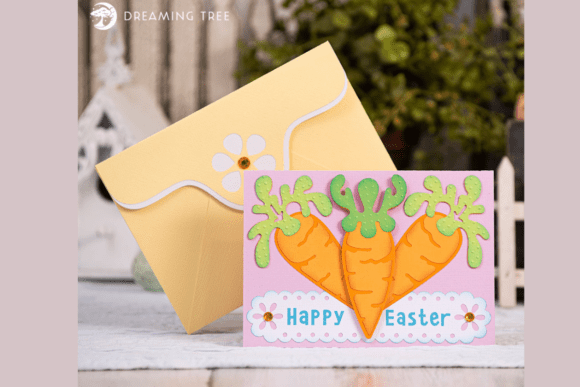 Reviewing a 3D SVG Easter Carrot Card for Client Work