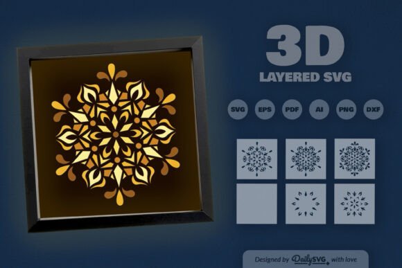 Winter 3D SVG: A Mandala for Editorial Design