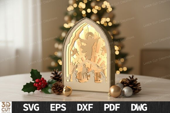 Winter Christmas Laser Cutting: Crucifixion Lantern SVG Review